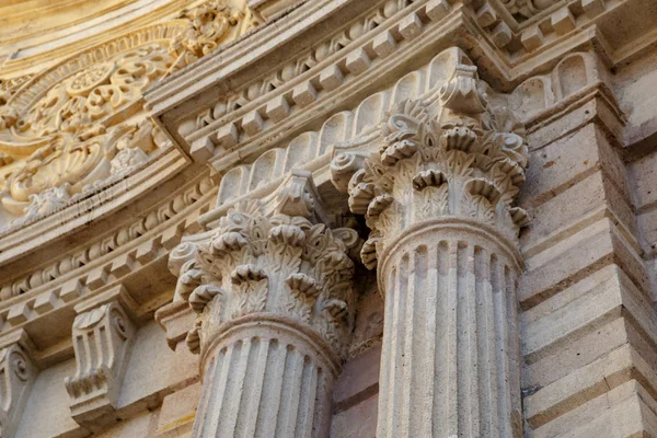 Vintage Old Justice Courthouse Column — Stock Photo, Image