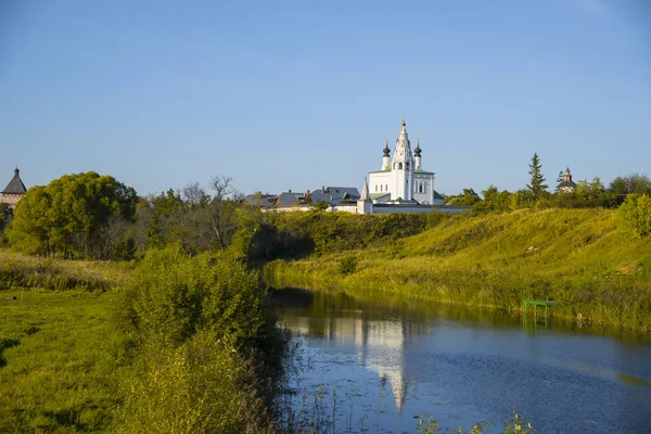 Vista Sul Monastero Sant Alessandro Suzdal Anello Oro Della Russia — Foto Stock