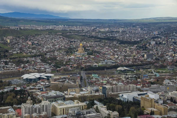 Vista Panorâmica Cidade Tbilisi — Fotografia de Stock