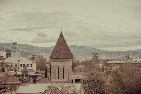 Vista Sobre Tbilisi City Center Geórgia — Fotografia de Stock