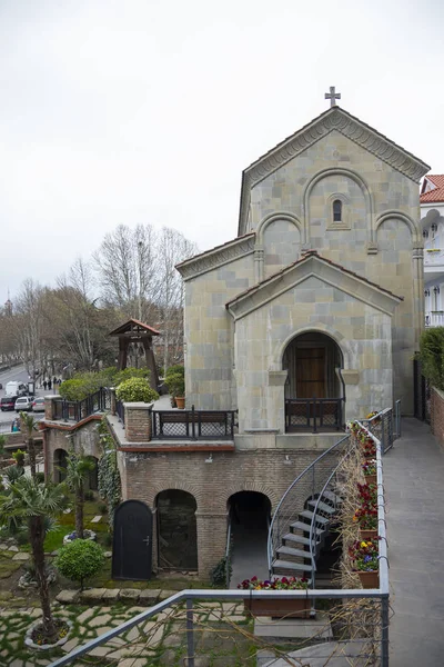 Tbilisi Georgia Marzo 2018 Vista Antigua Iglesia Tradicional Tbilisii Georgia —  Fotos de Stock