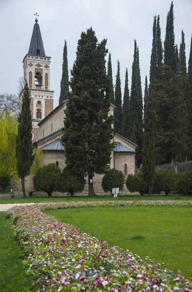 Bell Tower Klášter Svatého Nino Bodbe Gruzie — Stock fotografie