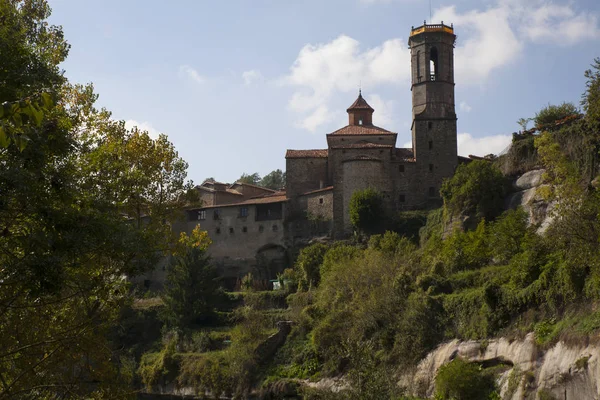 Old Stone Street Medieval Town Rupit Catalonia Spain — Stock Photo, Image