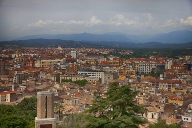 Görünüm tarihi kentin Girona, Katalonya, İspanya