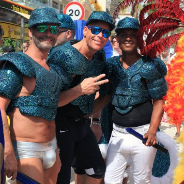 Sitges, İspanya / İspanya - 17 Haziran 2018: Gay Pride Sitges 2018