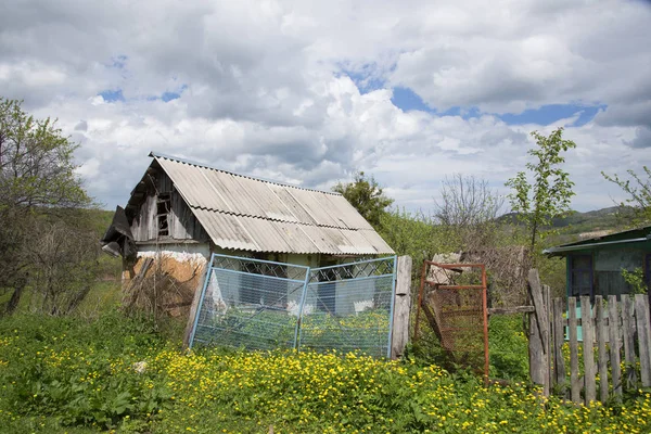 Gegooid Oud Huis — Stockfoto