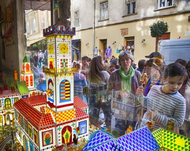 Lviv / Ukrayna - 06 Ekim 2018: Lviv atölye karamel