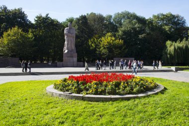 Lviv / Ukrayna - 06 Ekim 2018: anıt, Ivan Franko - Ukraynalı şair ve yazar