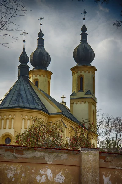 Vista Sulla Chiesa San Pietro Paolo Bardejov Slovacchia — Foto Stock