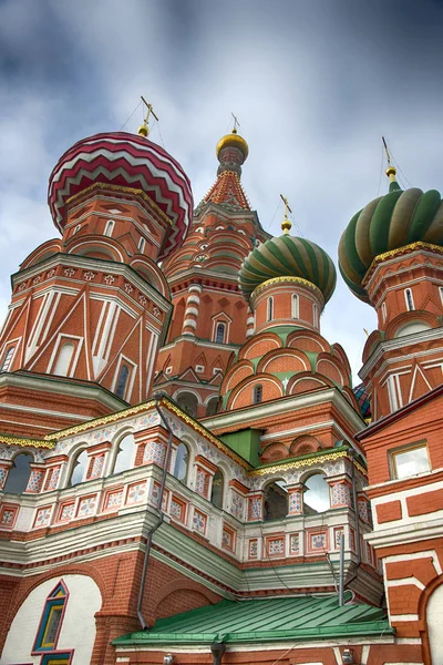 Färgglada Kupoler Vasilijkatedralen Moskva Ryssland — Stockfoto