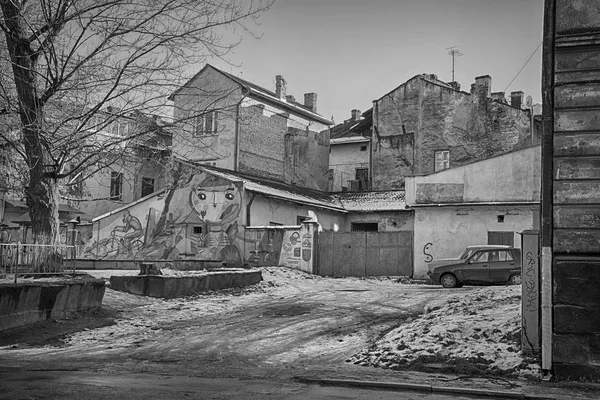 Lviv Ukraina Deember 2014 Lviv Stadsutsikt — Stockfoto