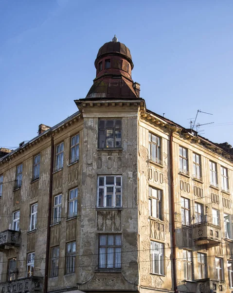 Építészet Régi Város Lviv Ukrajna — Stock Fotó