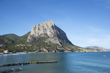 Novy Svet village. Coast of Black sea
