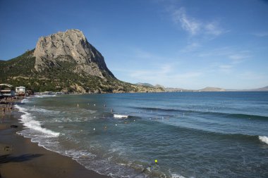 Novy Svet village. Coast of Black sea
