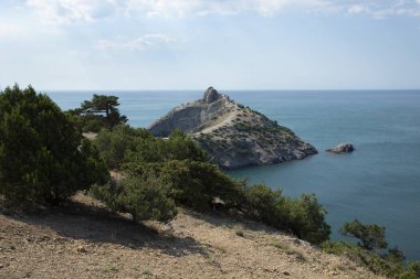 Cape Kapchik'ten manzara. Novy Svet, Kırım