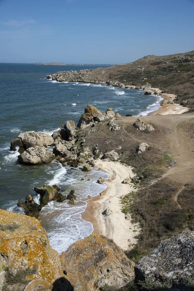 Summer landscape on the Black Sea, Crimea — Stock Photo, Image