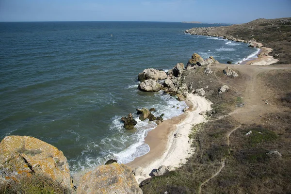 Summer landscape on the Black Sea, Crimea — Stock Photo, Image