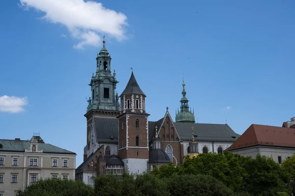 Castillo de Wawel en Cracovia, Polonia — Foto de Stock