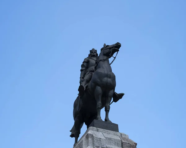 Detalj av monumentet till slaget vid Grunwald — Stockfoto