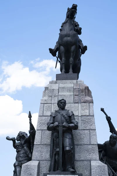 Monument to the Battle of Grunwald erected in Krakw, Poland — Stock Photo, Image