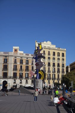 Roy Lichtenstein tarafından Heykel Barcelona Yüz
