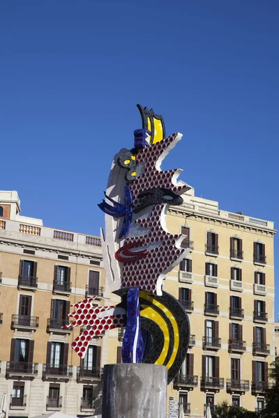 Escultura Barcelona Face por Roy Lichtenstein — Foto de Stock