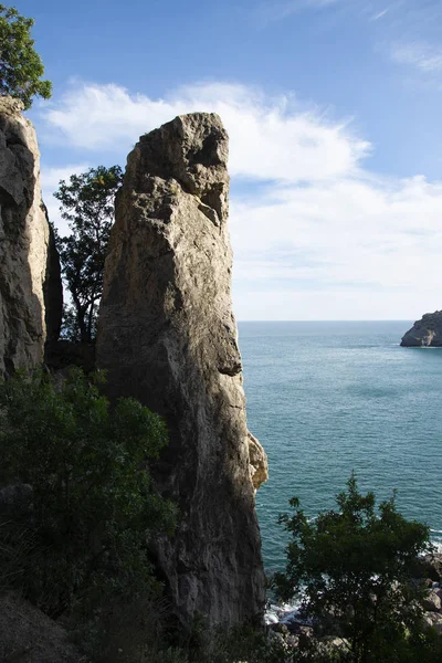 Coast of the Black Sea in Novy Svet, Crimea — Stock Photo, Image