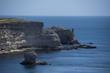 Deniz manzara, Tarkhankut Yarımadası, Crimea