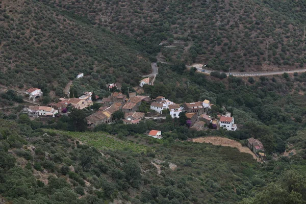 Widok na tradycyjną wioskę w Costa Brava, Hiszpania — Zdjęcie stockowe
