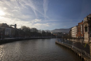 Bilbao şehrindeki şehir manzarası
