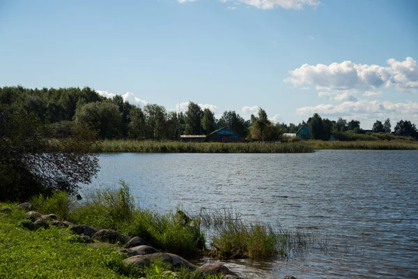 Nyári táj a Vologda régióban, Oroszország Stock Kép