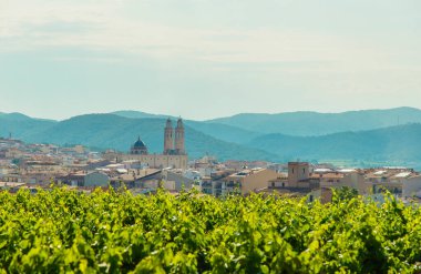 Kentin manzarası Sant Pere de Ribes, Garraf, Barcelona, Katalonya