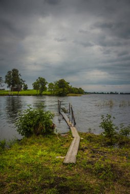Yaz manzarası. Kizhi, Karelia.