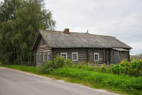 Ancienne Maison Bois Russe République Carélie — Photo