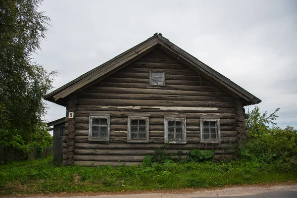 Gamla Ryska Trähus Republiken Karelen — Stockfoto