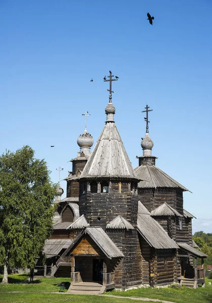 Wooden Church Suzdal Golden Ring Russia — Stock Photo, Image