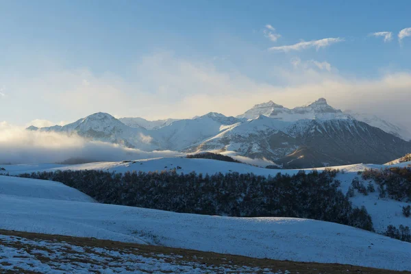 Mattina Montagna Repubblica Kabardino Balkaria Russia — Foto Stock