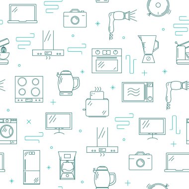 ev aletleri seamless modeli.