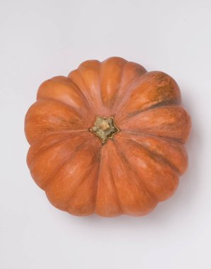 Beyaz arka plan üzerinde izole büyük turuncu kabak