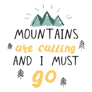 El harfli ilham cümlesi ile Macera poster şablonu.