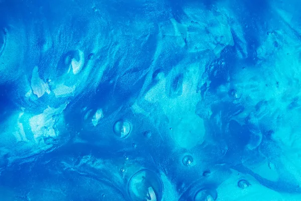 Abstract blue background with texture of slime or other liquid — Stock Photo, Image