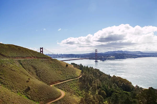 Pohled na Golden Gate Bridge. California, USA — Stock fotografie