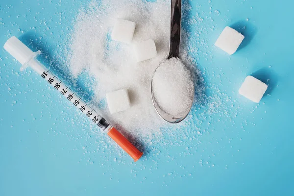 설탕 중독이나 당뇨병 개념 — 스톡 사진