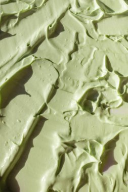 Yeşil kozmetik kil dokusu yakın plan