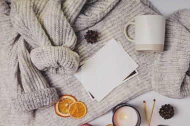 Kış ya da sonbahar konforlu düz konum.