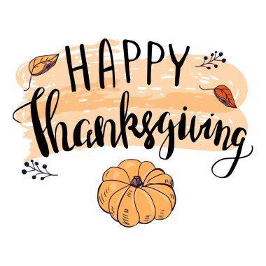 Şükran Günü kart şablonu.