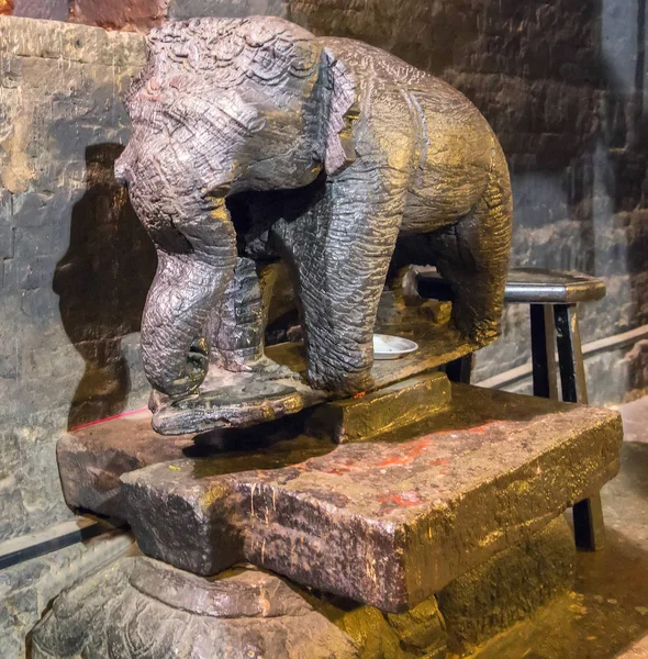 Sculpture Elephant Ngar Cham Towers Nha Trang Vietnam Ancient Khmer — Stock Photo, Image