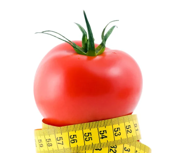 Tomaten Isoliert Auf Weißem Hintergrund Ansicht Von Oben — Stockfoto