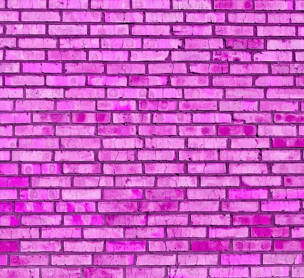 Pared Ladrillo Color Rosa Fondo Pared Ladrillo Viejo Fachada Casa — Foto de Stock