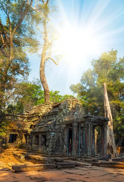 Ruiny Sunrise Angkor Wat Součástí Khmerského Chrámového Komplexu Asie Siem — Stock fotografie